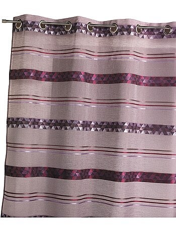 Voilage Jacquard en étamine géométrique