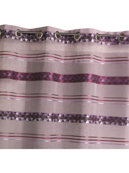 Voilage Jacquard en étamine géométrique - Kiabi Voilage Jacquard en étamine géométrique - Kiabi
