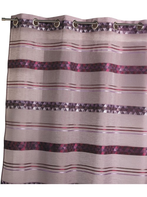 Voilage Jacquard en étamine géométrique - Kiabi Voilage Jacquard en étamine géométrique - Kiabi