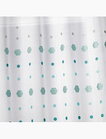 Voilage jacquard imprimés hexagonaux
