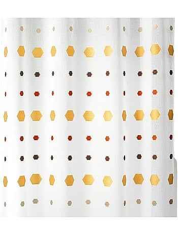 Voilage jacquard imprimés hexagonaux
