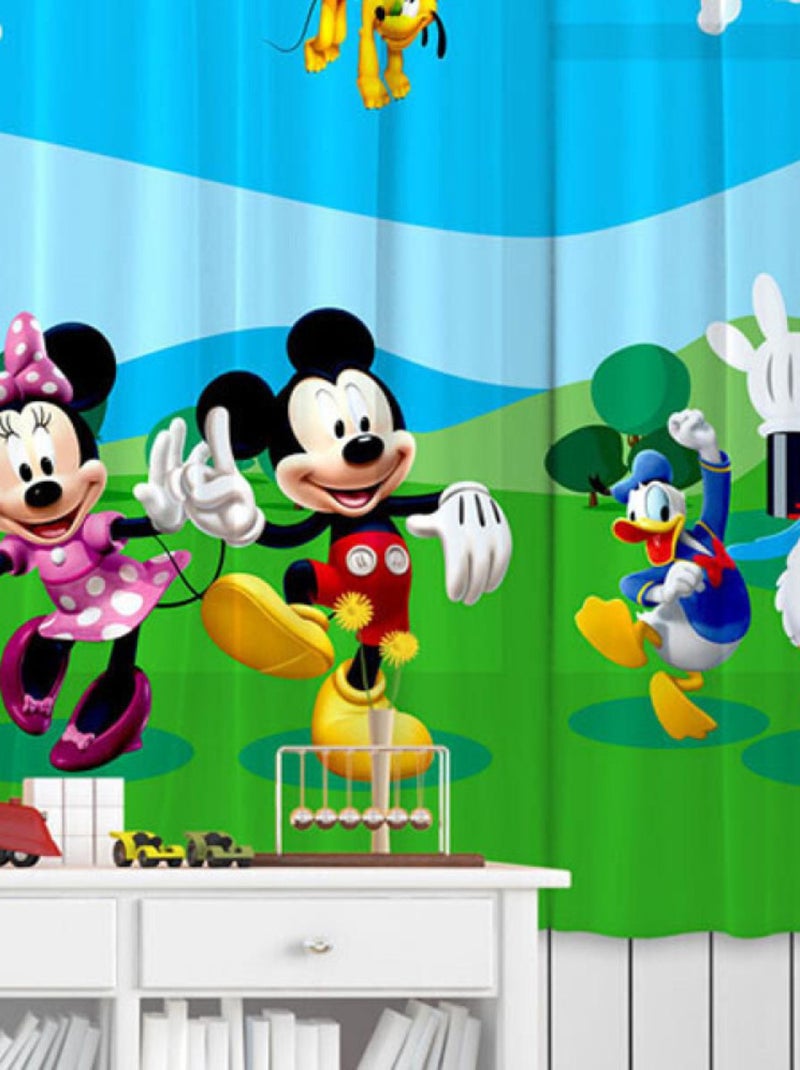 Voilage La Maison de Mickey Disney 180X160 cm Multicolore - Kiabi