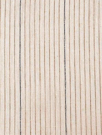 Voilage laine et coton fines rayures