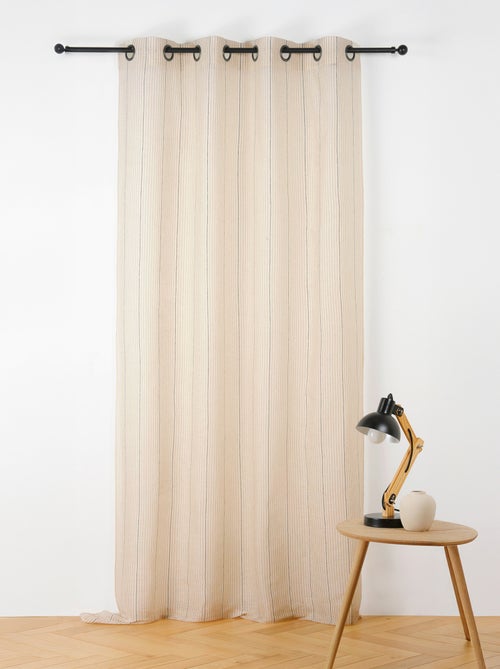 Voilage laine et coton fines rayures - Kiabi Voilage laine et coton fines rayures - Kiabi