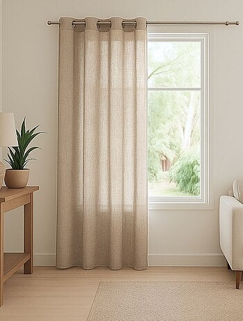 Voilage léger à l'aspect lin