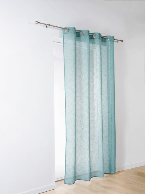 Voilage léger à l'aspect lin - Kiabi