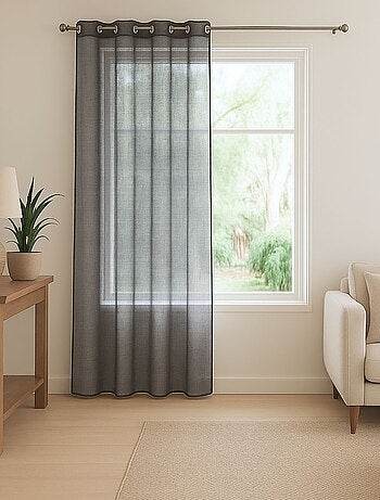 Voilage léger à l'aspect lin