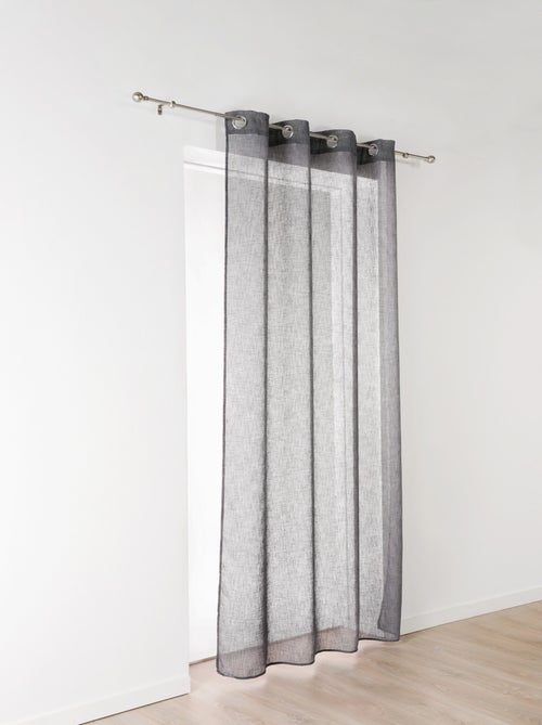 Voilage léger à l'aspect lin - Kiabi
