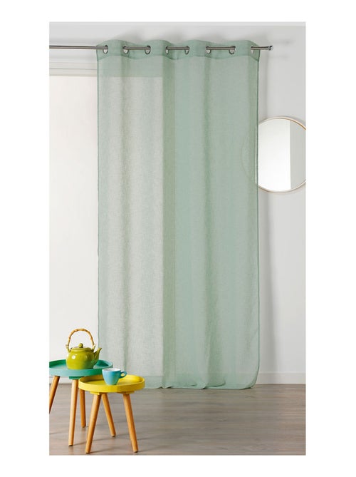 Voilage léger à l'aspect lin - Kiabi