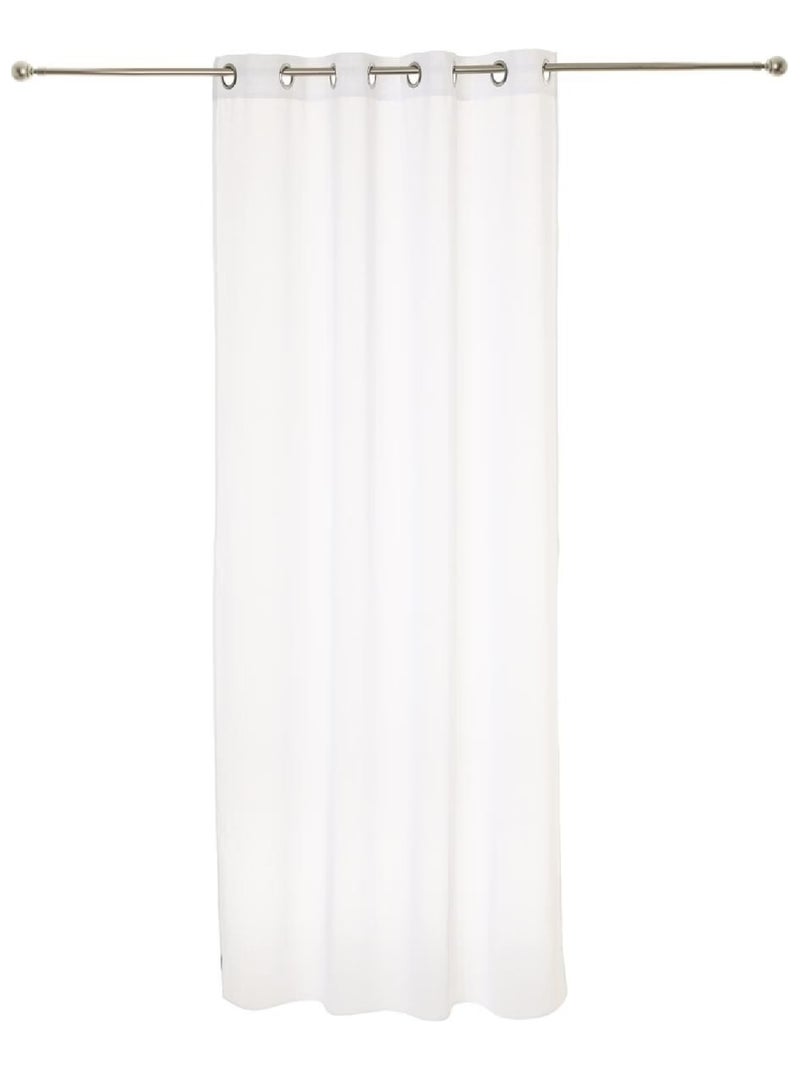 Voilage léger à œillets Blanc - Kiabi