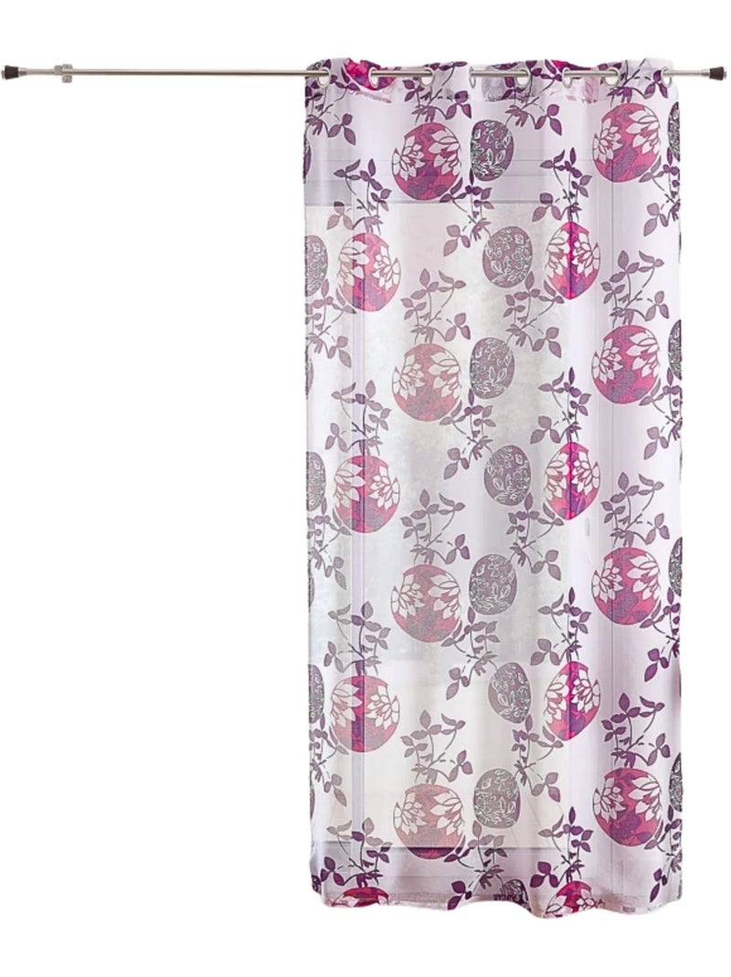 Voilage Léger en Etamine Printemps Violet prune - Kiabi