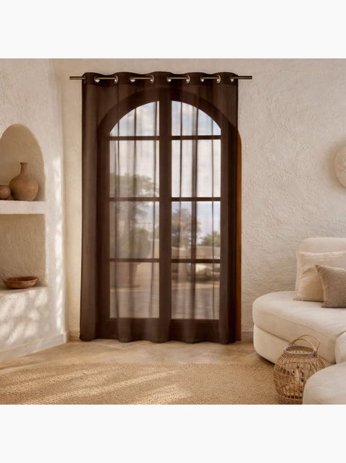 Voilage léger et fluide bas plombé. - Kiabi