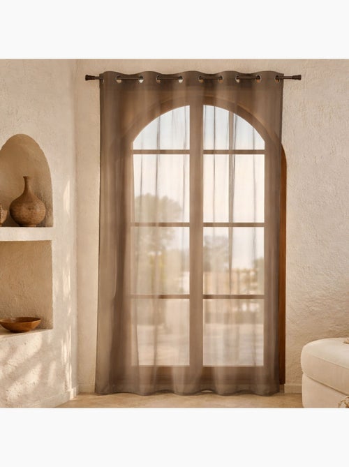 Voilage léger et fluide bas plombé. - Kiabi