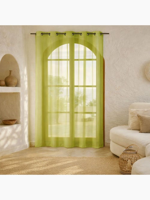 Voilage léger et fluide bas plombé. - Kiabi