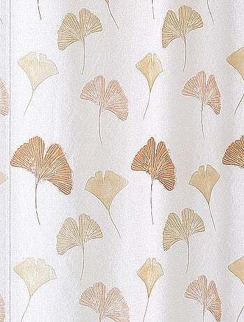 Voilage léger imprimé motif ginkgo