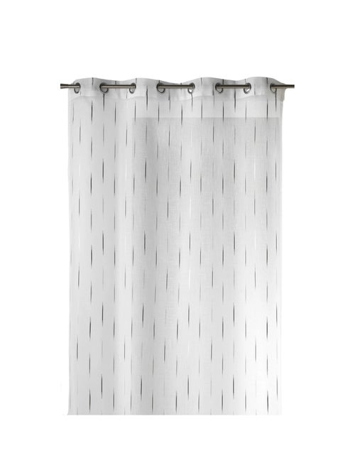 Voilage léger traits brodés - Kiabi