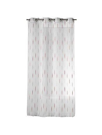 Voilage léger traits brodés