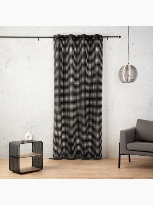 Voilage maille ajourée à oeillets - Kiabi