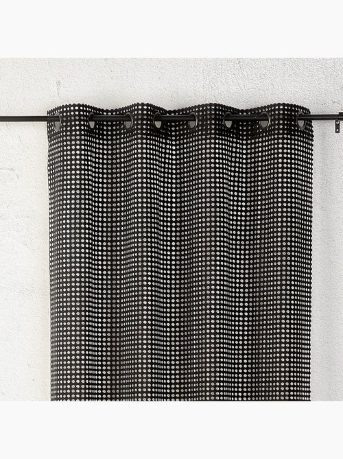 Voilage maille ajourée à oeillets - Kiabi