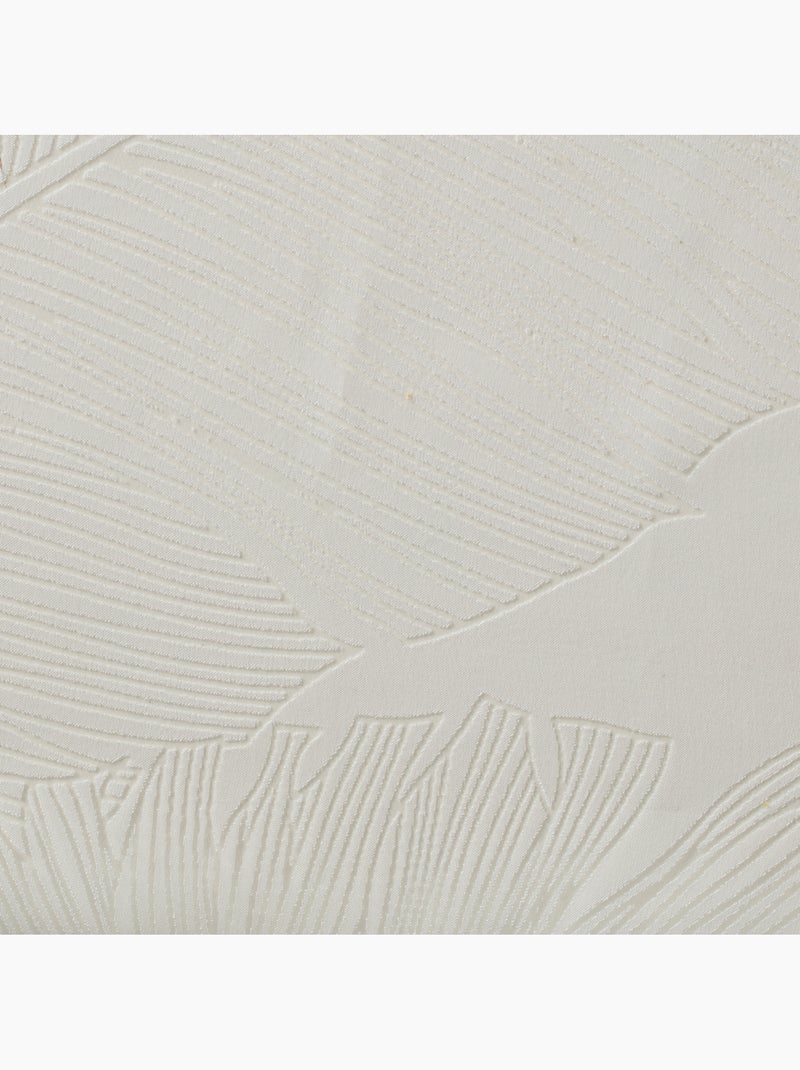 Voilage motif feuilles DEVO Blanc - Kiabi