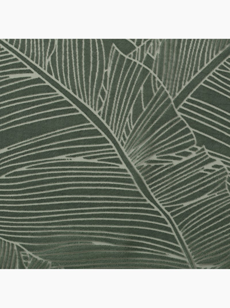 Voilage motif feuilles DEVO Vert - Kiabi