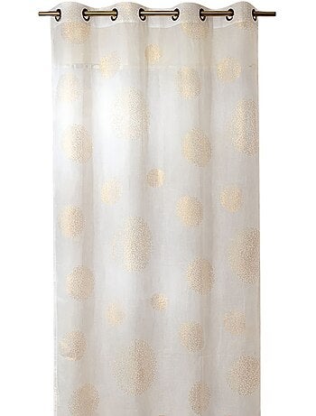 Voilage motif rond impression magnétique