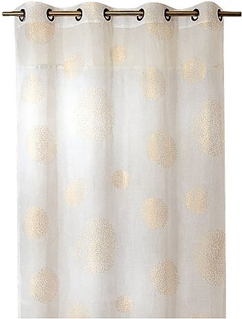 Voilage motif rond impression magnétique