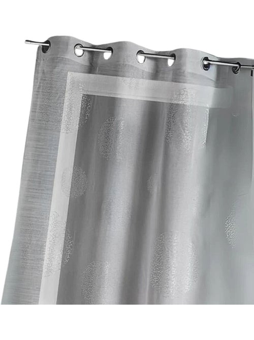 Voilage motif rond impression magnétique - Kiabi