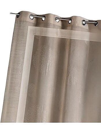 Voilage motif rond impression magnétique