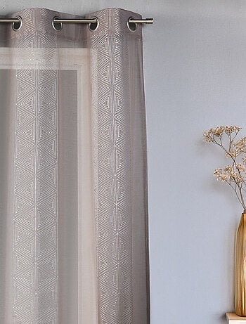 Voilage motifs graphiques trinagles