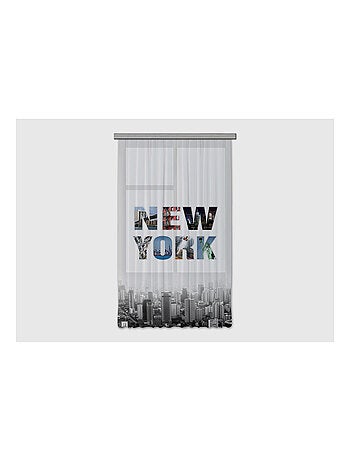 Voilage New York - 1 pièce - L 140 cm x H 245 cm