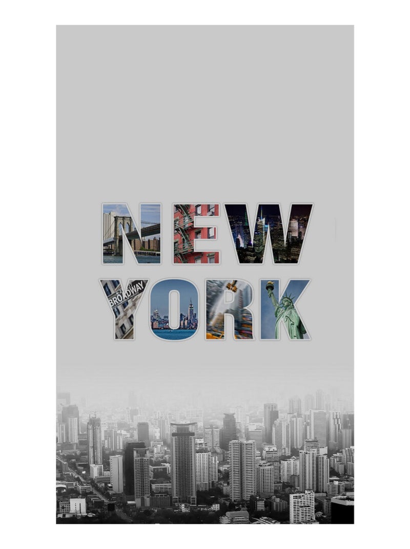Voilage New York - 1 pièce - L 140 cm x H 245 cm Multicolore - Kiabi