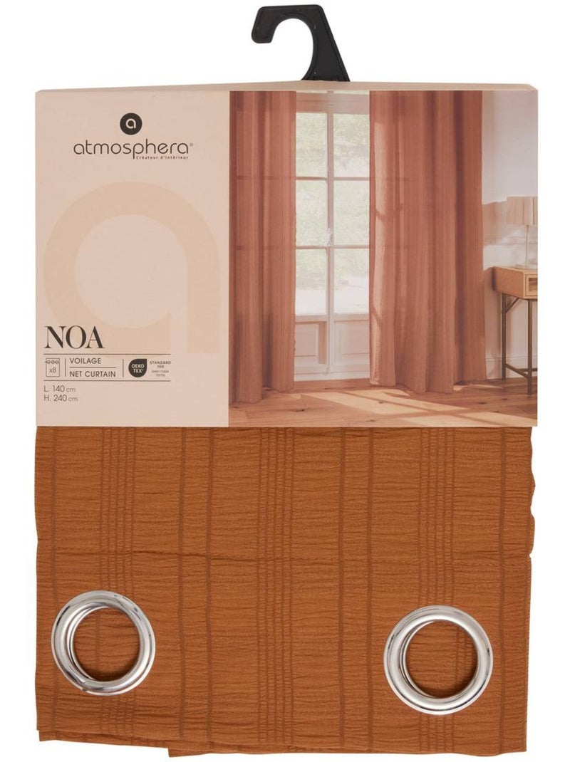 Voilage noa Terracotta - Kiabi