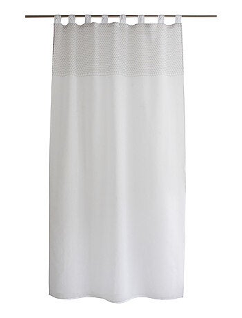 Voilage œillets à motifs géométriques