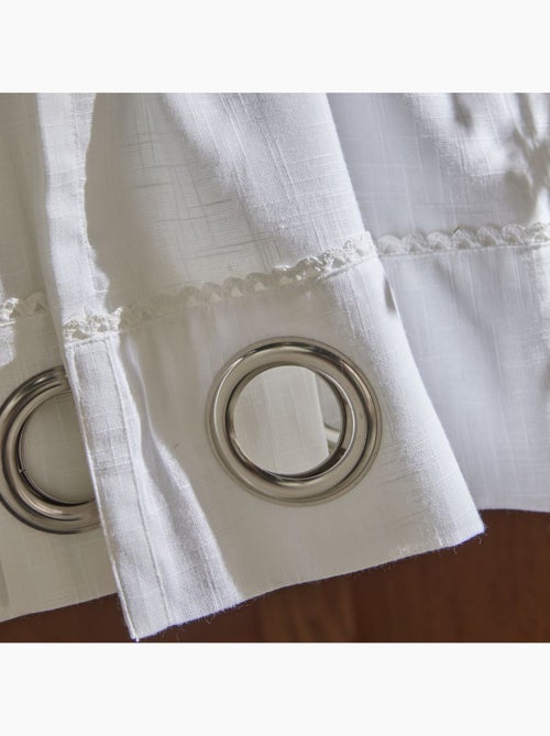 Voilage ? oeillets coton uni CHARME - Kiabi Voilage ? oeillets coton uni CHARME - Kiabi