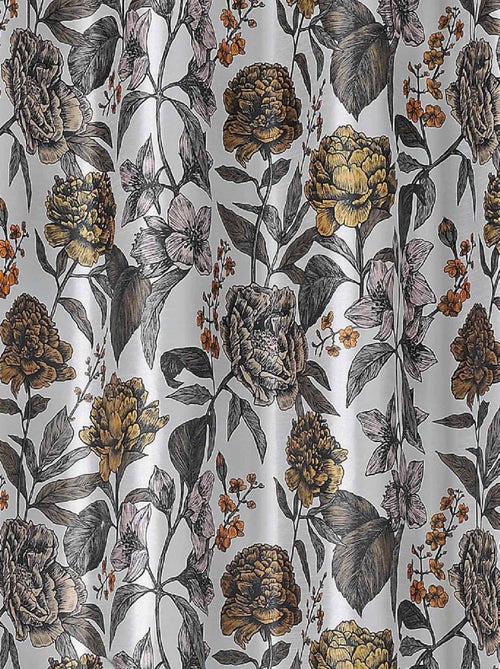 Voilage opaque et fleuri - Kiabi