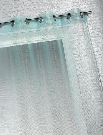 Voilage organza à fines rayures horizontales