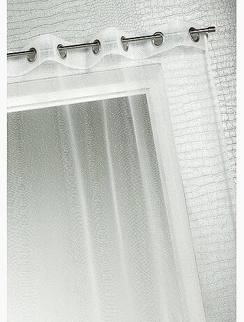 Voilage organza à fines rayures horizontales
