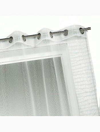 Voilage organza à fines rayures horizontales