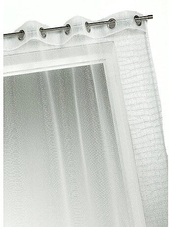 Voilage organza à fines rayures horizontales
