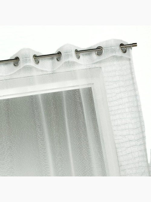 Voilage organza à fines rayures horizontales - Kiabi