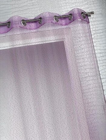 Voilage organza à fines rayures horizontales