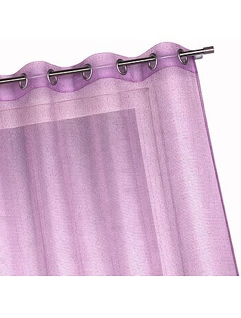 Voilage organza à fines rayures horizontales