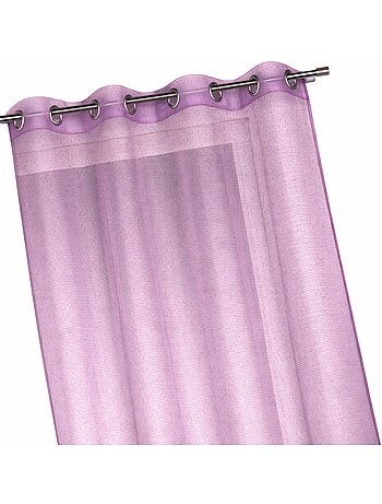 Voilage organza à fines rayures horizontales