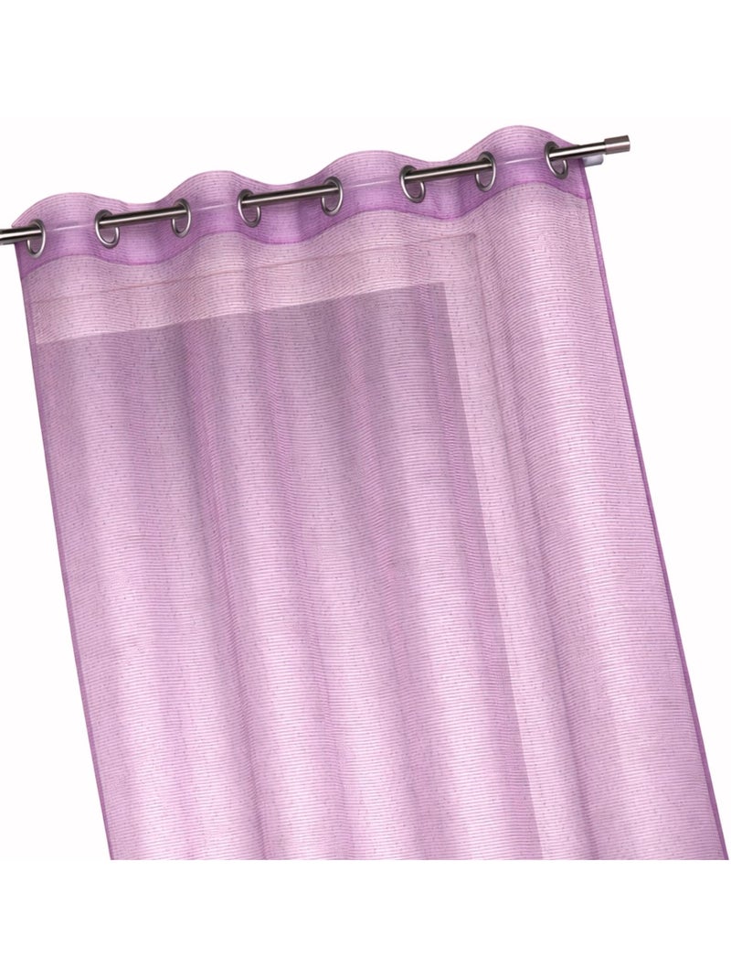 Voilage organza à fines rayures horizontales Rose fushia - Kiabi