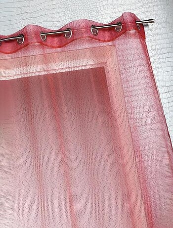 Voilage organza à fines rayures horizontales