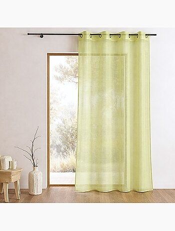 Voilage organza à fines rayures horizontales