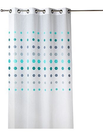 Voilage organza à pois géométriques