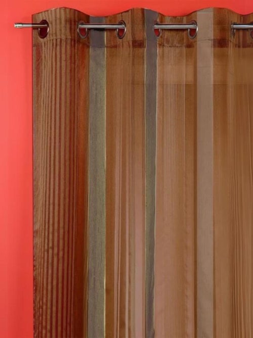 Voilage organza à rayures verticales - Kiabi