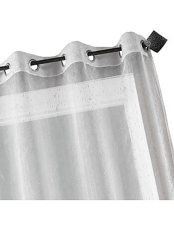 Voilage Organza fantaisie goutte métallique